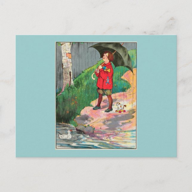 Rain, rain, go away, Come again another day Postcard (Front)