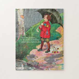 Rain, Rain, Go Away - Mother Goose Nursery Rhyme Jigsaw Puzzle