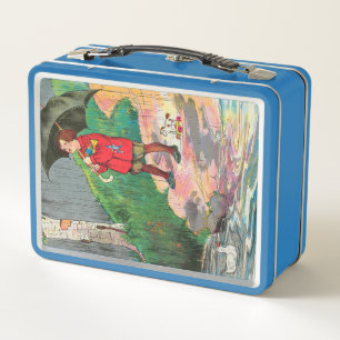 Rain, Rain, Go Away - Mother Goose Nursery Rhyme Metal Lunch Box