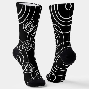 Rain Ripples in White Socks