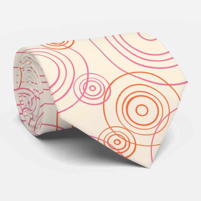 Rain Ripples on the water pattern Tie (Rolled)