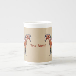 Rain Spirit - Pferd, stehend - Bone China Mug