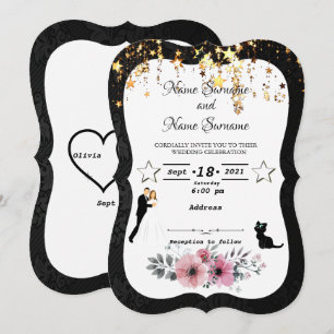 Rain stars invitation