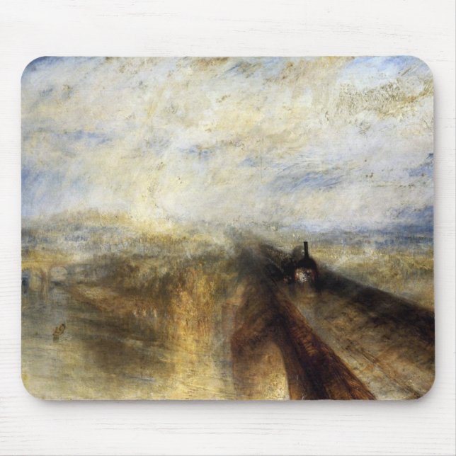 Rain Steam And Speed By JMW Turner Mouse Pad (Front)