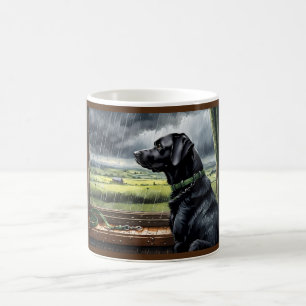 Rain Stops Play Labrador Coffee Mug