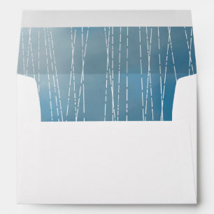 Rain Storm Blue Envelope