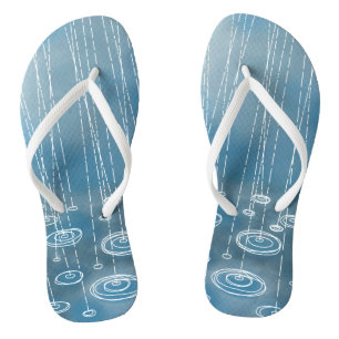 Rain Storm Blue Jandals