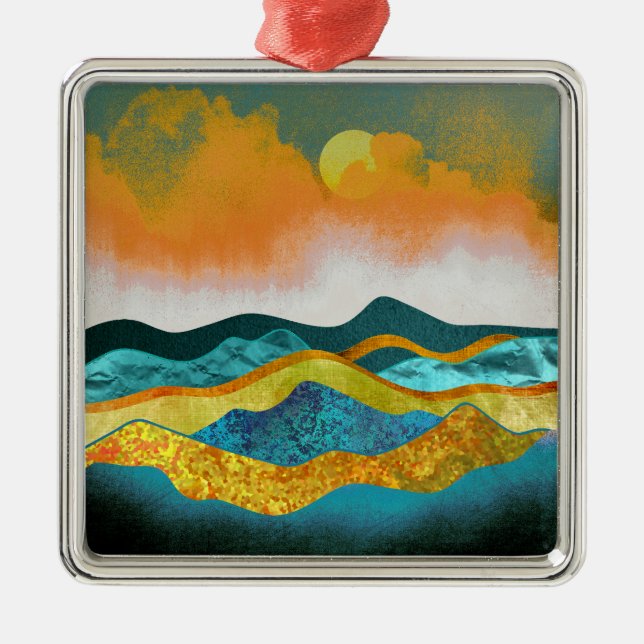 Rain Storm Metal Tree Decoration (Front)