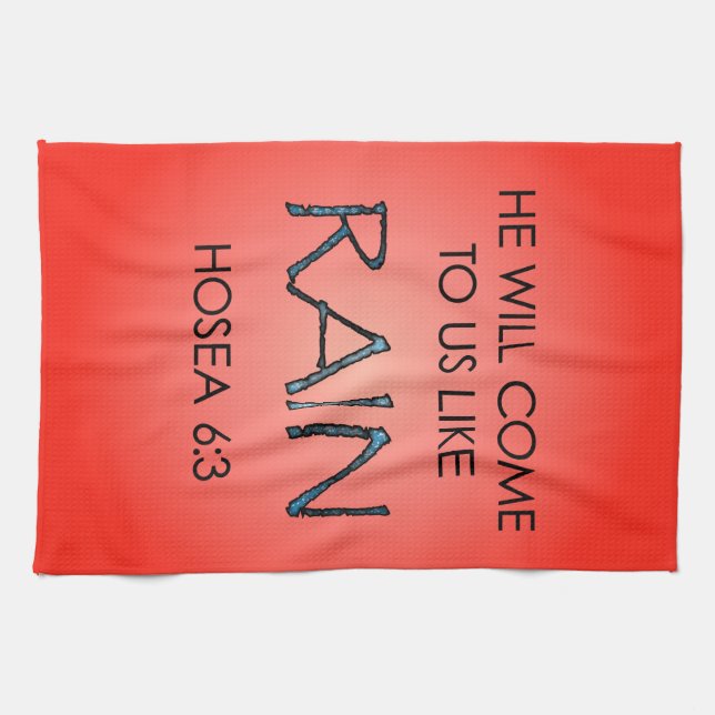 Rain Tea Towel (Horizontal)