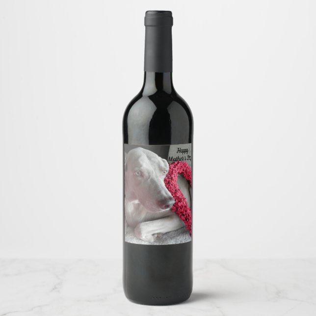 Rain the Weimaraner - Personalised Wine Label (Front)