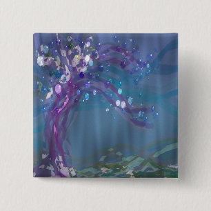 Rain Tree 15 Cm Square Badge