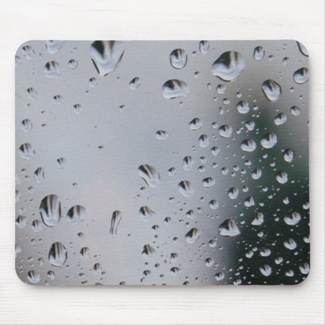 Rain Water Droplets 3D photograph MousePad (Front)
