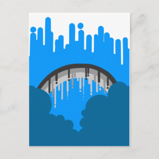 Rain will melt all away postcard