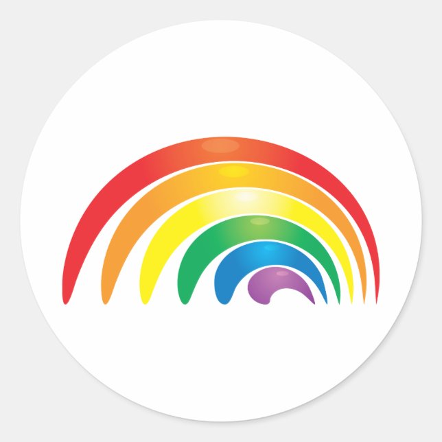 Rainbo Classic Round Sticker (Front)