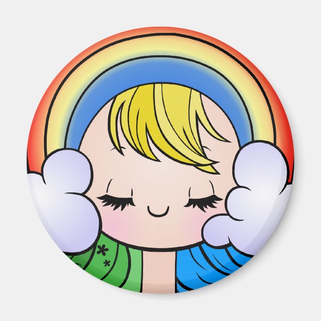 rainboutton magnet (Front)