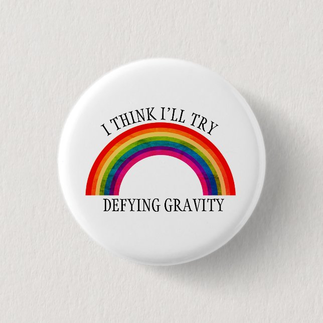 Rainbow 3 Cm Round Badge (Front)