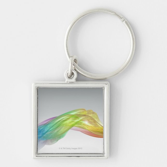 Rainbow 3D lightscape Key Ring (Front)