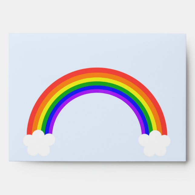 Rainbow 5x7 Invitation Envelope (Front)