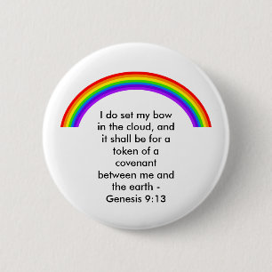 Rainbow, 6 Cm Round Badge