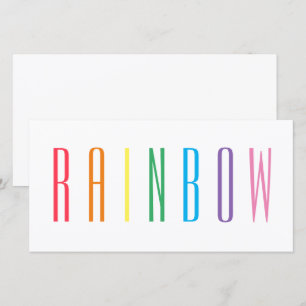 RAINBOW 8x4 Flat Card
