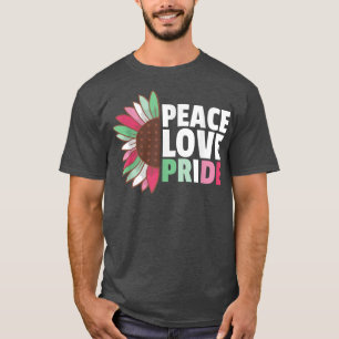 Rainbow Abroseual Flag Pride Lgbtq Sunflower T-Shirt