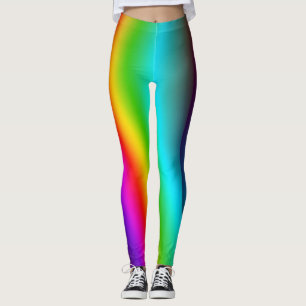 Rainbow Abstract art Leggings