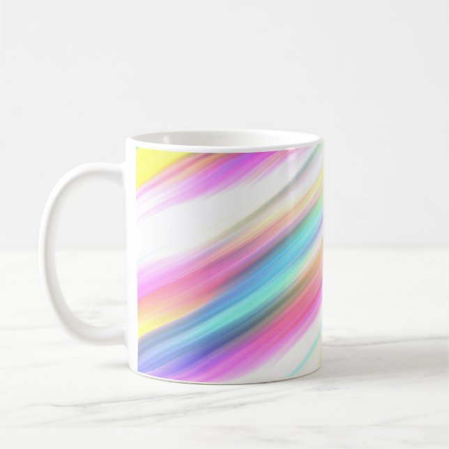 rainbow abstract  coffee mug (Left)
