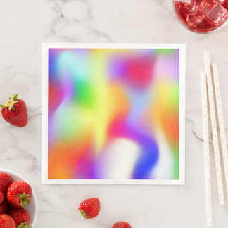 Rainbow abstract fancy gradient  napkin
