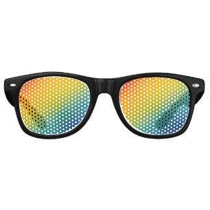 rainbow abstract gradient party sunglasses
