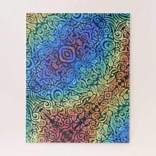 Rainbow Abstract  Jigsaw Puzzle