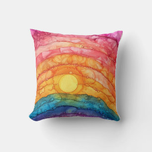 Rainbow Abstract Pride Cushion