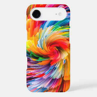 Rainbow Abstract Vibrant Swirl Modern