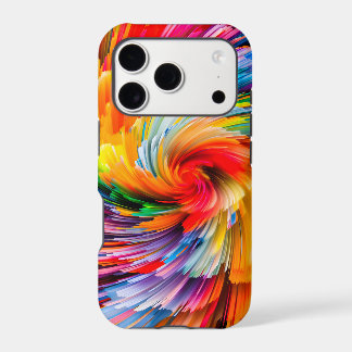 Rainbow Abstract Vibrant Swirl Modern