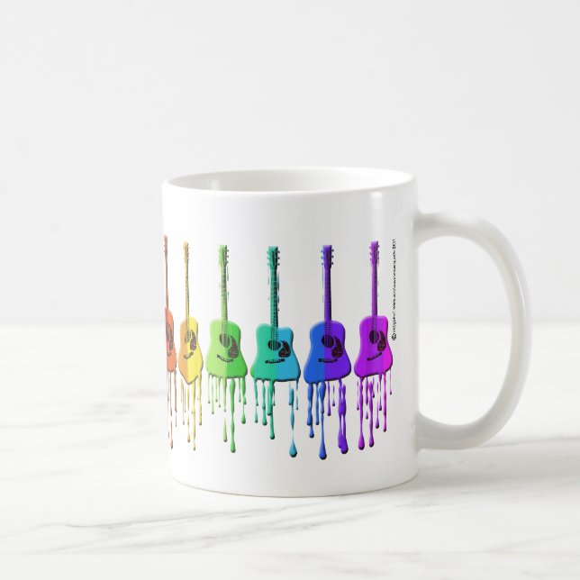 Rainbow Acoustic Guitars Coffee Mug (Right)