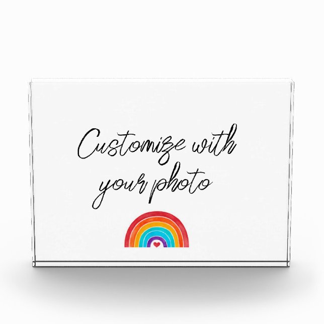 Rainbow - Add Your Own Photo Block (Front)