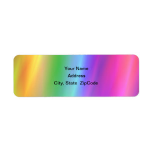Rainbow Address Avery Label