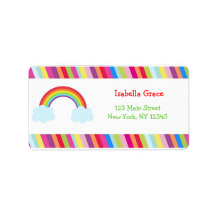 Rainbow Address Labels