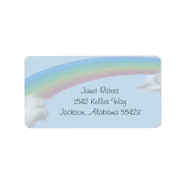 Rainbow Address Stickers (Front)