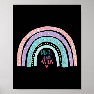Rainbow Adhd Mental Health Awareness Month Poster
