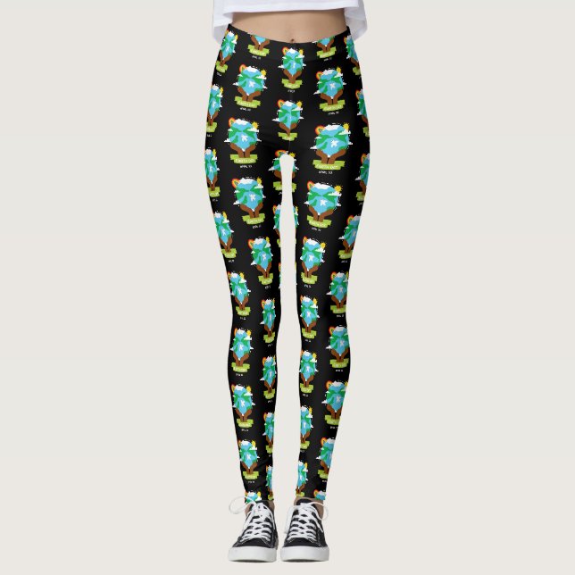 rainbow african Earth Day leggings (Front)