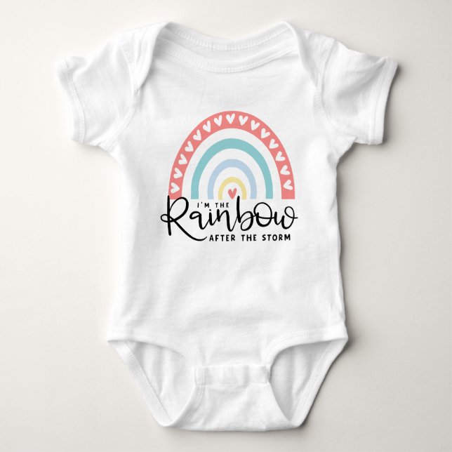 Rainbow After The Storm Baby Bodysuit (Front)