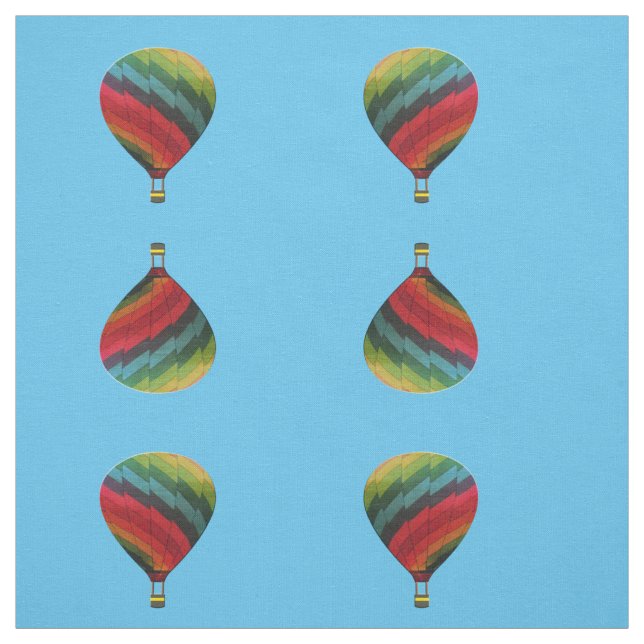 Rainbow Air Balloon Fabric (Swatch)