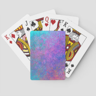 Rainbow Alcohol Ink, Bright Colourful Abstract Playing Cards
