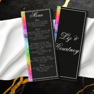 Rainbow Alcohol Ink Watercolor Menu