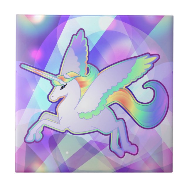 Rainbow Alicorn Tile (Front)
