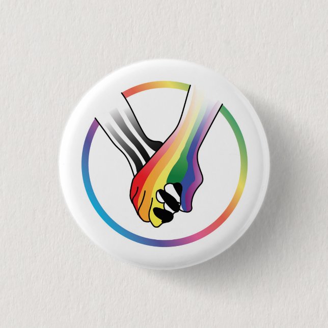 Rainbow & Ally Button Pin (Front)