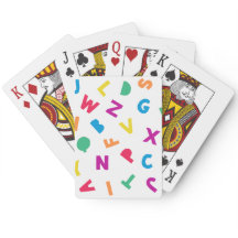 Rainbow Alphabet Scramble Playing Cards