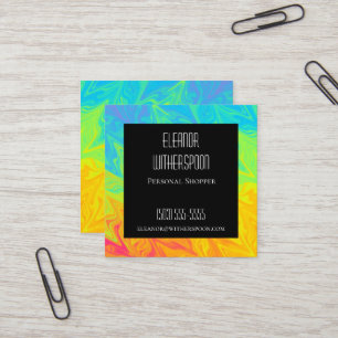 Rainbow And Black Business Card