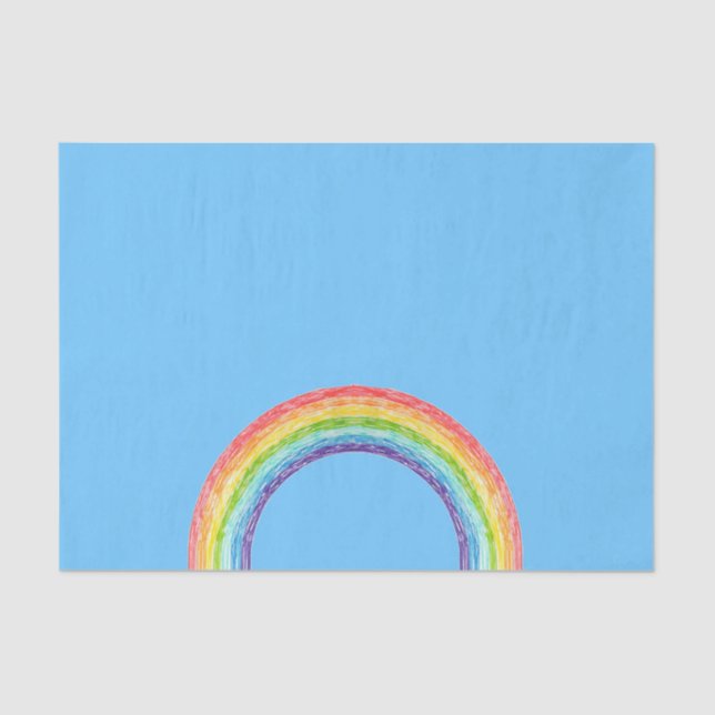 Rainbow and blue sky tissue paper (Front)