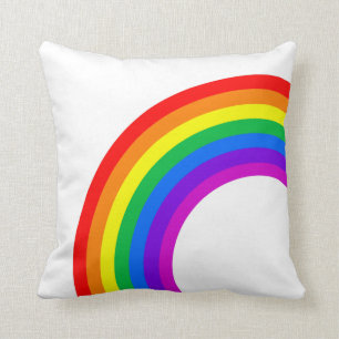 Rainbow and Monogram Cushion